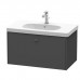 Duravit Brioso Тумба подвесная 82х46.9х45.2см, с раковиной, с 1 выдвижным ящиком, цвет: графит матовый. 03428500002, BR404604949