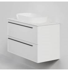 Тумба с раковиной La Fenice Elba Twin 100 подвесная, bianca, столешница белый мрамор, раковина белая матовая