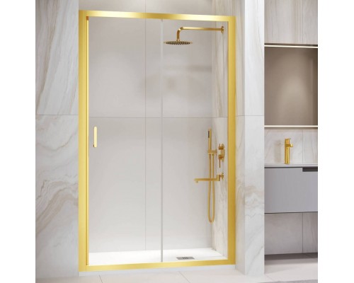 Душевая дверь в нишу RGW Passage PA-14 G 120 см, профиль золото, стекло прозрачное