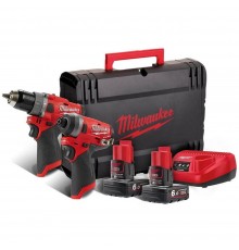 Набор инструментов Milwaukee M12 FPP2A-402X FUE(шуруповерт + винтоверт)