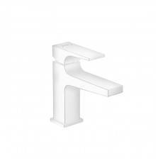 Hansgrohe Metropol Смеситель для раковины 100, на 1 отв, с донным клапаном, излив 127мм, цвет: белый матовый. 32500700
