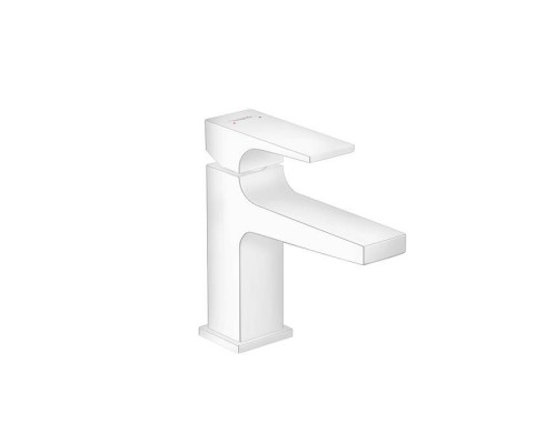 Hansgrohe Metropol Смеситель для раковины 100, на 1 отв, с донным клапаном, излив 127мм, цвет: белый матовый. 32500700 Hansgrohe Metropol Смеситель для раковины 100, на 1 отв, с донным клапаном, излив 127мм, цвет: белый матовый. 32500700