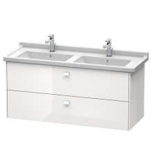 Duravit  Brioso Тумба подвесная, 122x46.9х56.3см, с раковиной, с 2 выдвижными ящиками, цвет: белый глянц. 0332130000,  BR414402222
