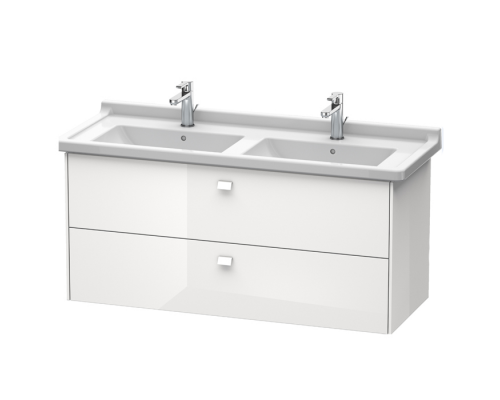 Duravit  Brioso Тумба подвесная, 122x46.9х56.3см, с раковиной, с 2 выдвижными ящиками, цвет: белый глянц. 0332130000,  BR414402222