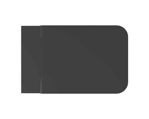 Alice Hide Square Унитаз 55х35см., подвесной, безободковый, без сиденья и крышки, цвет: чёрный матовый. 31210108,  FIX10