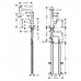 Hansgrohe Metris M71 Смеситель для кухни, на 1 отв, поворотный излив: 20.8см с вытяжным душем, 2jet, h238мм, sBox кнопка вкл/выкл,, цвет: хром. 73817000