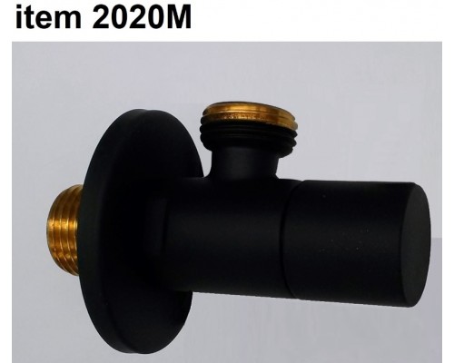 Reitano 2020M угловой кран ½ - ⅜ Matt Black 2020MMB