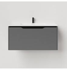 Salini Smile Тумба подвесная 80х50х48.5см., с раковиной, цвет: Anthracite. S800AON203