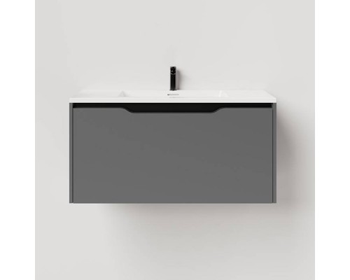 Salini Smile Тумба подвесная 80х50х48.5см., с раковиной, цвет: Anthracite. S800AON203