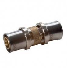 Муфта, Giacomini, RM102, 26 x 3, 26 x 3, латунь, равнопроходная, для труб GIACOTHERM, GIACOFLEX, многослойных и полибутиленовых