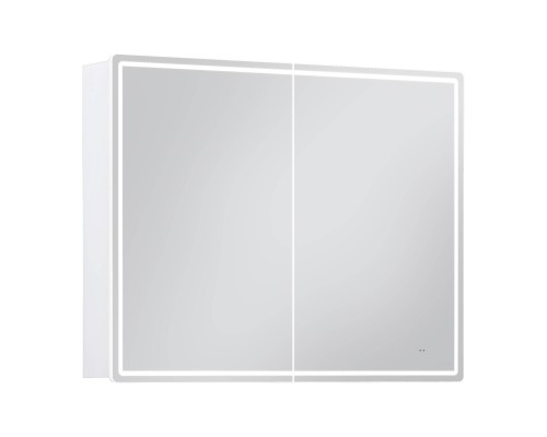 Зеркало-шкаф Vigo Geometry Comfort, 100, с подсветкой и антизапотевателем, белый