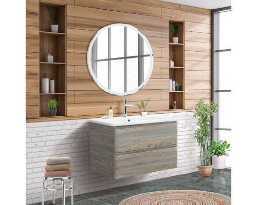 Мебель для ванной комнаты BelBagno Albano-Cer 80 подвесная, pino scania