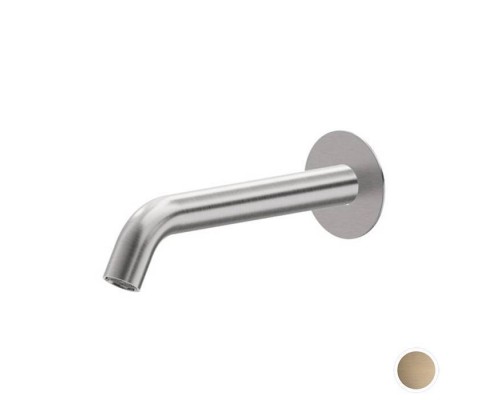 Newform X-STEEL 316 Излив для ванны, настенный, L=22.6см., G3/4 , цвет: PVD Brushed pale gold. 29482X.59.098 Newform X-STEEL 316 Излив для ванны, настенный, L=22.6см., G3/4 , цвет: PVD Brushed pale gold. 29482X.59.098
