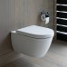 Duravit Darling New Унитаз подвесной Duravit Rimlessreg; без смывного края, с вертикальным смывом, вкл. крепление Durafix, 37x54см, Цвет: Белый. 2557090000