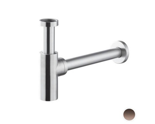 Newform X-STEEL 316 Сифон для раковины под донный клапан, L=300 мм цвет: PVD Brushed copper bronze. 244X.59.067 Newform X-STEEL 316 Сифон для раковины под донный клапан, L=300 мм цвет: PVD Brushed copper bronze. 244X.59.067