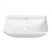 Накладная раковина для ванной комнаты Wellsee Cute Twin S 318302000: прямоугольная раковина, ширина умывальника 55 см, цвет глянцевый белый