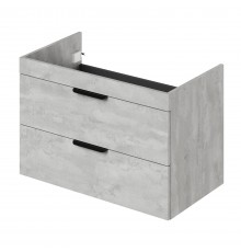 Тумба под раковину Ika Alta 80 790х443х520 подвесная Бетонный Камень
