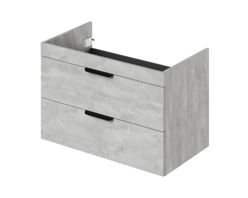 Тумба под раковину Ika Alta 80 790х443х520 подвесная Бетонный Камень
