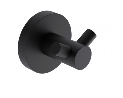 AQM7202MB Trento Крючок двойной латунный, черный матовый AQM7202MB