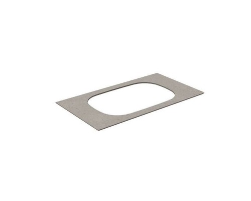 Kerama Marazzi Magica Столешница из керамогранита для встраиваемых раковин сверху Риккарди 90см, без отв., цвет: серый матовый . MA.2.0.SG519920R\90 Kerama Marazzi Magica Столешница из керамогранита для встраиваемых раковин сверху Риккарди 90см, без отв., цвет: серый матовый . MA.2.0.SG519920R\90