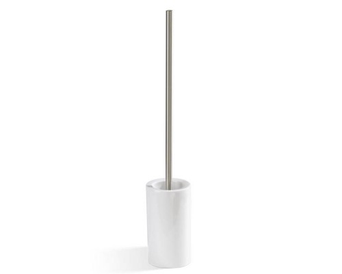Decor Walther DW 6150 Туалетный ершик h62см, напольный, фарфор, цвет: белый / никель сатинированный. 0832334