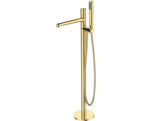 Напольный смеситель для ванны с душем BelBagno Uno FMT ORO С ВНУТРЕННЕЙ ЧАСТЬЮ Напольный смеситель для ванны с душем BelBagno Uno FMT ORO С ВНУТРЕННЕЙ ЧАСТЬЮ