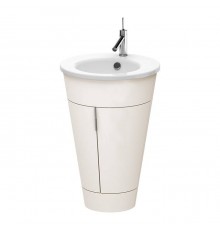 Duravit Starck 1 Тумба напольная 60x56xh82.5см, с раковиной , подсветка LED, цвет: nordic white satin matt. 0406580000,  S1970400000,  S1952003939
