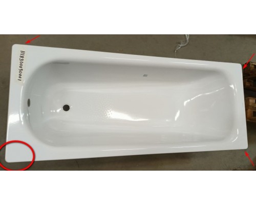 SaleKW111830003001 Saniform Plus 363-1 Ванна стальная 1700x700 мм, 181 л, +Antislip +Perl-Effekt бел Sale111830003001_1061