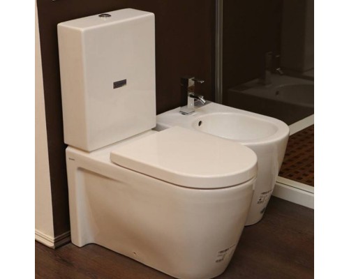 Duravit Starck 2 Унитаз моноблок приставной 63х37см, слив универсальный, с креплением, цвет: белый. 0933000005,  2145090000