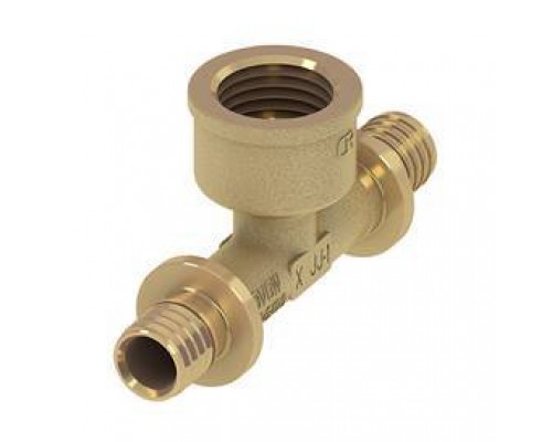 TECEspring AX, Тройник 90* с внутренней резьбой, 25 х 3/4 х 25, латунь