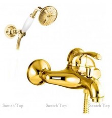 FIORE - JAFAR - GOLD 5104 Ванна с душ.гарн лейка с керамической ручкой 47GO5104