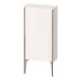Duravit XViu Шкаф подвесной 50x24x89см, с 1 дверью, 2 стеклянными полками (петли слева), цвет: белый глянцевый/champagne matt. XV9714B1,  XV1306LB122