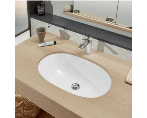 VilleroyBoch O.novo Раковина для установки под столешницу 53х32х20.5, с переливом, цвет: альпийский белый. 41625001