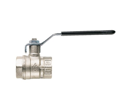 Шаровой кран Rubinetterie Bresciane полнопроходный UNI-SFER 1/2 вн/вн резьба, стальная рукоятка 1510040000