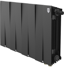 Радиатор биметаллический Royal Thermo Piano Forte 300 VDR80 8 секций, межосевое расстояние 8 см, noir sable