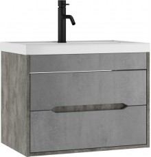 Тумба с раковиной Домино Loft B2 70 подвесная, бетон, раковина Bazis