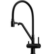 Смеситель для кухни Sancos Dora SC4003MB с гибким изливом, матовый черный