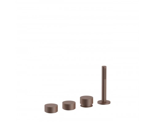 Fantini AF/21 Набортный смеситель для ванны, без излива, 4 отв., цвет: Matt Copper PVD. 27 P9 A267