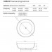 Dea Design Round Ванна 150x150x52см., отдельностоящая, Glasstek, прозрачная смола, цвет: brown copper. DD8610 1500 R9