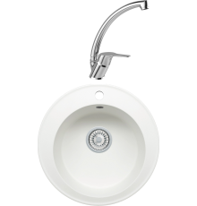 Комплект Мойка кухонная Tolero Classic R-108 туман + Смеситель MEGA Mega MG-BMK016 хром