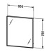Duravit L-Cube Зеркало 65х67см. с подсветкой, 1 сенс выкл, цвет: белый. LC738000000