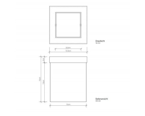 Decor Walther DW 1130 Корзина для бумаги 12x12x15см, с крышкой, напольная, цвет: черный матовый. 0611160 Decor Walther DW 1130 Корзина для бумаги 12x12x15см, с крышкой, напольная, цвет: черный матовый. 0611160