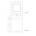 Decor Walther DW 1130 Корзина для бумаги 12x12x15см, с крышкой, напольная, цвет: черный матовый. 0611160