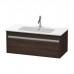 Duravit Ketho Тумба подвесная, 100x47.5х41см., с раковиной, 1 ящик, цвет: каштан темный. 2336100000,  KT642005353