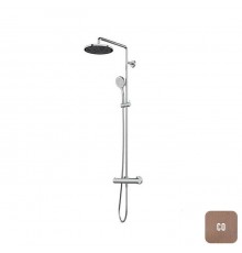 Almar Velvet Rain Душевая система с термостатическим смесителем, настенная, цвет: Copper Brushed PVD. E405002.CO