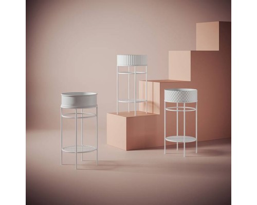 Artceram VOGUE Металическая структура Oslash;44хh72,5см для раковин Rombo без отв. под смеситель, с керамической полочкой, напольный, цвет: белый матовый. OSL009 01 00, ACA058 05 Artceram VOGUE Металическая структура Oslash;44хh72,5см для раковин Rombo без отв. под смеситель, с керамической полочкой, напольный, цвет: белый матовый. OSL009 01 00, ACA058 05