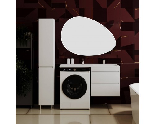 Мебель для ванной комнаты Style Line Даллас 120 R Люкс Plus подвесная, белая, эмаль, зеркало STWORKI Скаген Мебель для ванной комнаты Style Line Даллас 120 R Люкс Plus подвесная, белая, эмаль, зеркало STWORKI Скаген