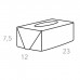 ADJ Салфетница Kleenex, 23x12xH7,5 см., цвет: эвкалипт/небесный. 0016.60/50