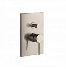 Gessi Emporio Via tortona Смеситель для душа, встраиваемый, на 2 выхода с переключателем ванна-душ, цвет: Finox Brushed Nickel. 44664#149