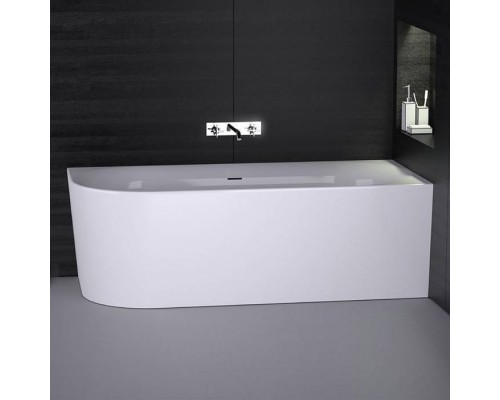 KNIEF Fresh Left Ванна пристенная, угол справа, 180х80х60см, цвет: белый. 0100-091-06,  0100-233